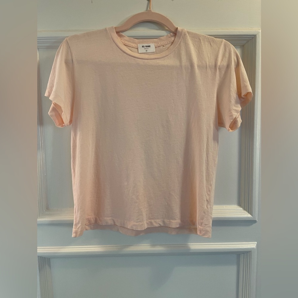 Re/Done Classic Tee in Light Pink
